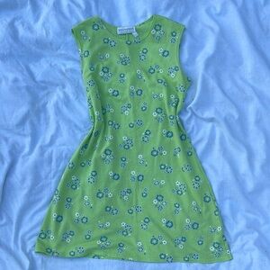 vintage floral mini dress